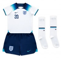 England Phil Foden #20 Replika babykläder Hemmaställ Barn VM 2022 Kortärmad (+ korta byxor)